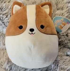8" Regina the Corgi with Rainbow Tail Squishmallow